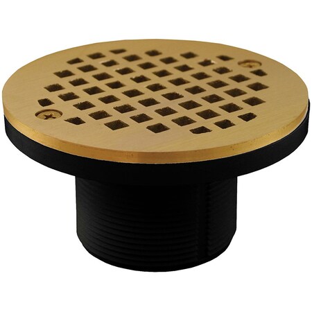 Jones Stephens 2in. IPS ABS Spud with 4in. Polished Brass Cast Strainer D57983